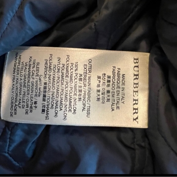 Burberry Brit Leather G1 Bomber Jacket with Shearling Collar. - Picture 5 of 8